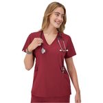 Hanes-Comfort-Fit-Scrubs-Camiseta-Medica-para-mujer