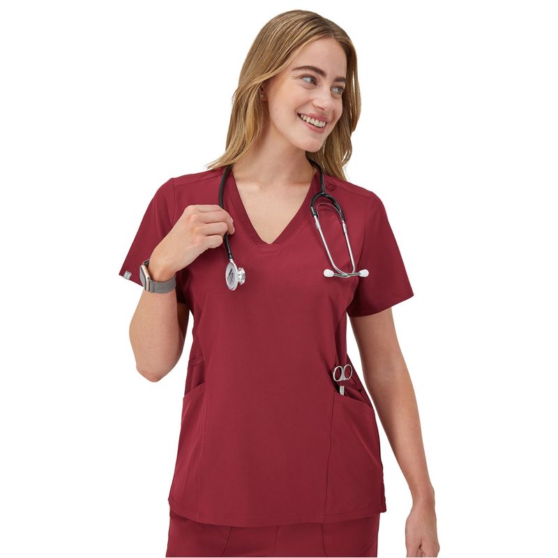 Hanes-Comfort-Fit-Scrubs-Camiseta-Medica-para-mujer