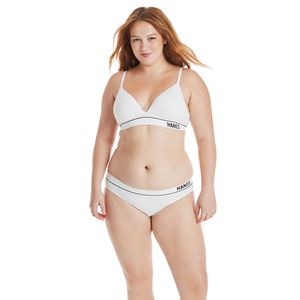 Hanes Originals Panty Cheeky Rib sin costuras de tiro alto para mujer