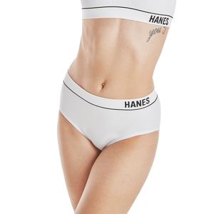 Hanes Originals Panty Bikini Rib sin costuras para mujer