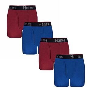 Hanes Soporte Anatómico Perfecto Bóxer Brief Pack de 4 Bóxers