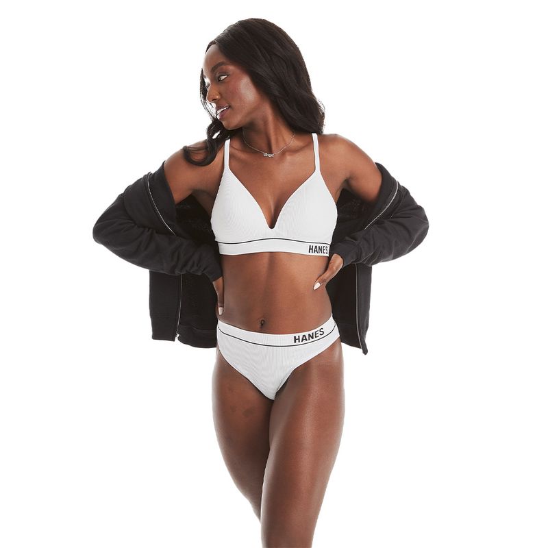 Hanes-Originals-Panty-Hi-Leg-Rib-sin-costuras-de-tiro-alto-para-mujer