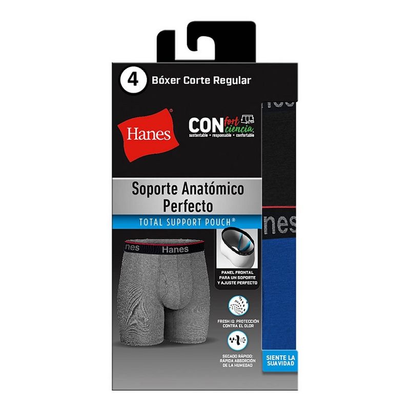 Hanes-Soporte-Anatomico-Perfecto-Boxer-Brief-Pack-de-4-Boxers