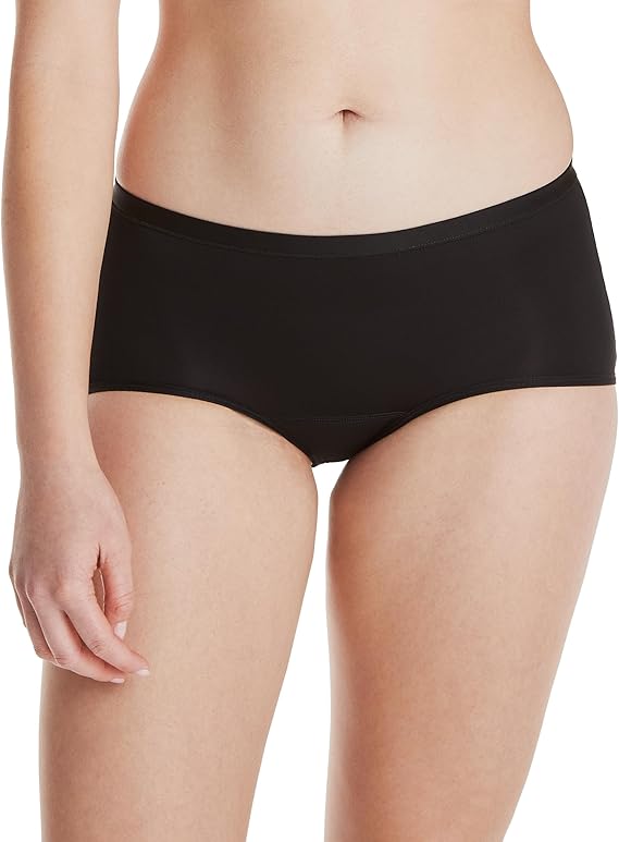 Hanes Panty Periodo Flujo Moderado, Bóxer para mujer Pack Hanes