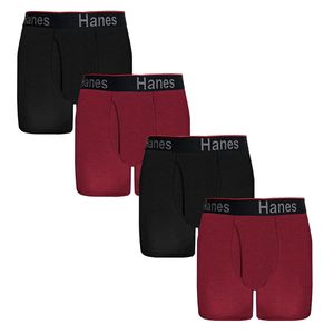 Hanes Soporte Anatómico Perfecto Bóxer Brief Pack de 4 Bóxers