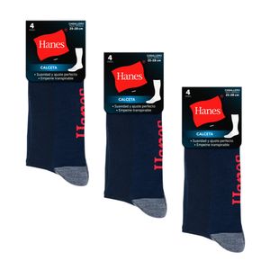 Hanes Calceta para Hombre, 12 pack