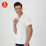 Playera Cuello V Blanca Pack de 3
